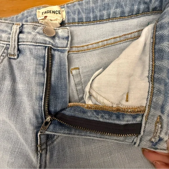 L'AGENCE High Line High Rise Skinny Jeans in Classic Brasie Distressed Size 25 - Picture 8 of 15